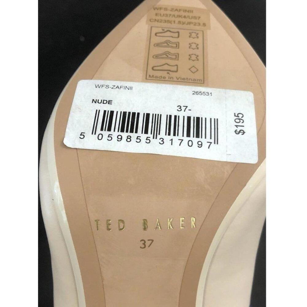 NEW Ted Baker London ZAFINII 6.5 Nude leather pumps heels - Picture 4 of 6